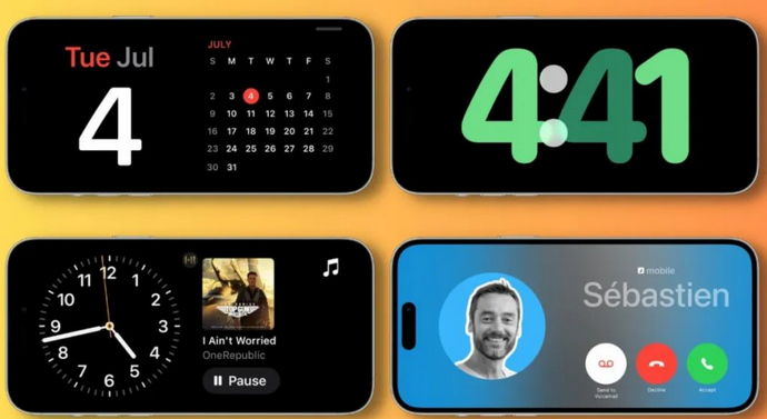 峨山苹果手机维修分享iOS17横屏充电待机显示有什么好处 