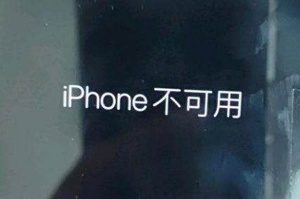 峨山苹果服务网点分享锁屏界面显示“iPhone 不可用”如何解决 