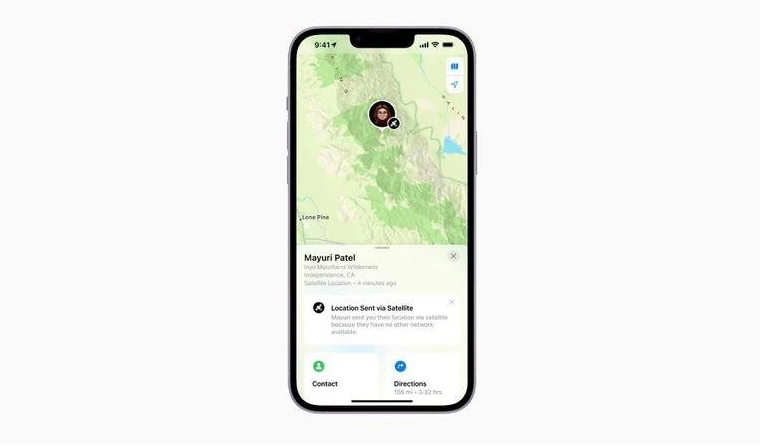 峨山苹果14维修分享iPhone14系列中 FindMy功能通过卫星分享位置方法教程 