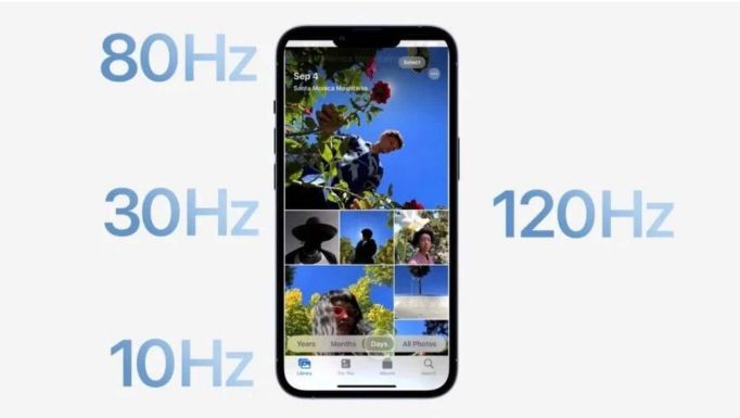 峨山苹果14维修分享iPhone 14有高刷吗 